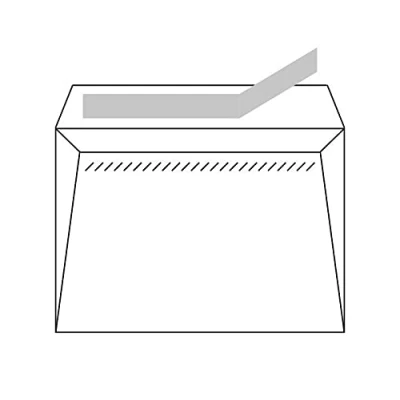 Imagen de CAJA 500 SOBRES DIN C5 (162X229) OFFSET BLANCO 90 GRS. OPEN VENTANA DERECHA B.60 D.20 AUTOSAM AUTOADHESIVO CON TIRA DE SILICONA