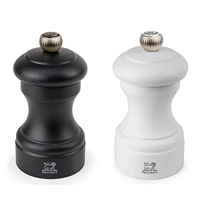 Imagen de Peugeot Bali FONTE Molinillos de Sal y Pimienta, Madera, Negro/Blanco, 10 Centimeters, 2
