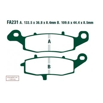 Imagen de EBC Brakes FA231HH Juego de pastillas freno