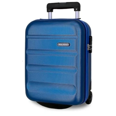 Imagen de Roll Road Flex Maleta de Cabina Azul 31x40x20 cms Rígida ABS Cierre combinación Lateral 33L 2,46 kgs 4 Ruedas Dobles Equipaje Mano Debajo del Asiento
