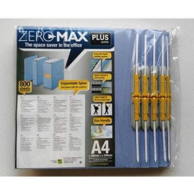Imagen de PLUS Japan, Zero Max Archivador de espacio (10 unidades, 1 x 10 unidades), color azul