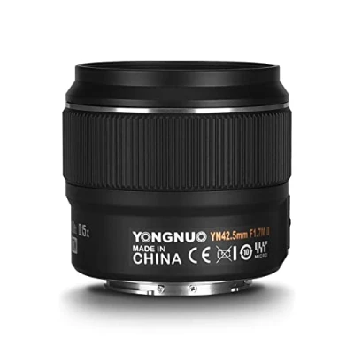 Imagen de YONGNUO YN42.5mm F1.7M Ⅱ Objetivo Fijo estándar Compatible con Panasonic y Olympus Micro 4/3