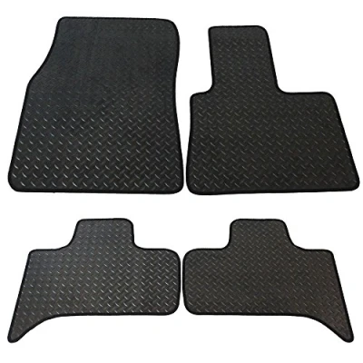 Imagen de JVL 1038R Alfombrillas para Coche, 4 Unidades, Color Negro