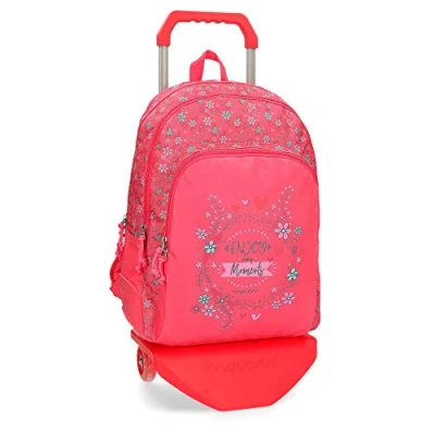Imagen de Movom Enjoy Mochila Doble Compartimento con Carro Rosa 33x44x13,5 cms Poliéster 19.6L