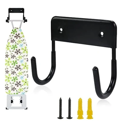 Imagen de Exclen 68AH50 Black Ironing Board Hook, Acrylic, Negro