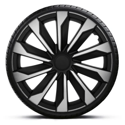 Imagen de AutoStyle PP 5486SB Tapacubos 16Pulgada negro/plata