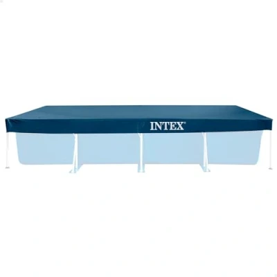 Imagen de Intex 28039 Cobertor piscina Rectangular Prisma/small frame 4.50m X 2.20m, Color Azul