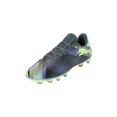 Imagen de PUMA Future 7 Play FG/AG JR, Soccer Shoe, Gray Skies Elektro Purple Fizzy Apple White, 35.5 EU