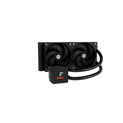 Imagen de ENERMAX LIQMAX IV 240 mm AIO CPU de refrigeración por agua, cámara doble, TDP 360 W +, Intel LGA 1851/1700/115x/2066, AMD AM5/AM4, pantalla digital, 2 ventiladores flujo rendimiento PWM 120