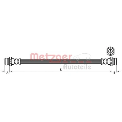 Imagen de METZGER 4110832 Latiguillos de Freno 181 KIA: SORENTO 1