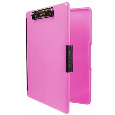 Imagen de Dexas 3517 806 Slimcase 2 Portapapeles de Almacenamiento con Apertura Lateral, Rosa neón, 12.5&quot; x 9.5&quot;