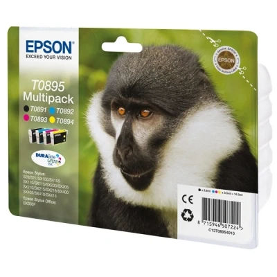 Imagen de Pack De Cartucho Tintas 4 Colores (cmyk) Epson T0895 C13t08954010