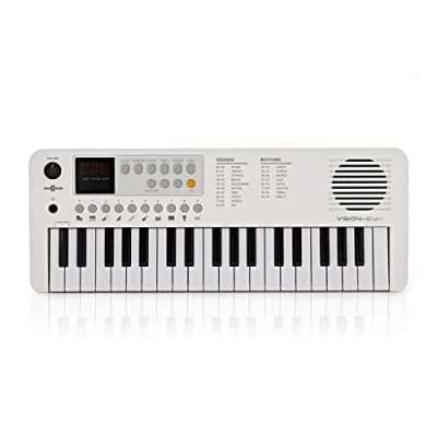 Imagen de VISIONKEY 1 Mini teclado piano eléctrico portátil de 37 teclas para niños y principiantes, USB C