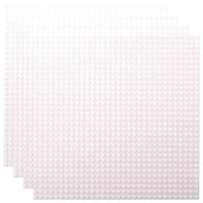 Imagen de Strictly Briks 4 Bases clásicas para Construir Hacer Torres, mesas y Mucho más 100% Compatible con Todas Las Grandes Marcas 25,4 x cm Colores primarios