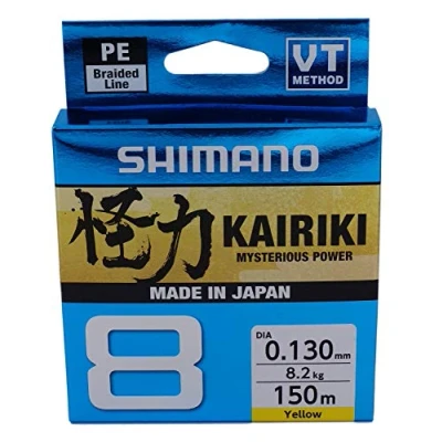 Imagen de Shimano Kairiki 8 150m Yellow 0.060mm/5.3kg Hilo trenzado