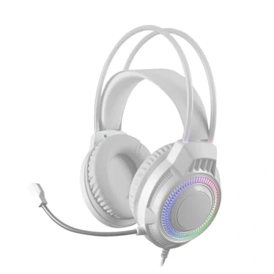 Imagen de Mars Gaming MH124, Auriculares FRGB Rainbow, Diseño Ergonómico, Micrófono Flexible, Control de Volumen, Cascos Gaming, Windows, Linux, Mac, PS4, PS5, Xbox One, Series XS, Switch, Blanco