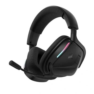 Imagen de CORSAIR VOID v2 Auriculares Inalámbricos para Juegos con Bluetooth PC, PS5, PS4, Switch y Móvil Dolby Atmos, Batería de 70 Horas, Inalámbrica Doble Banda, Carga Rápida Carbono