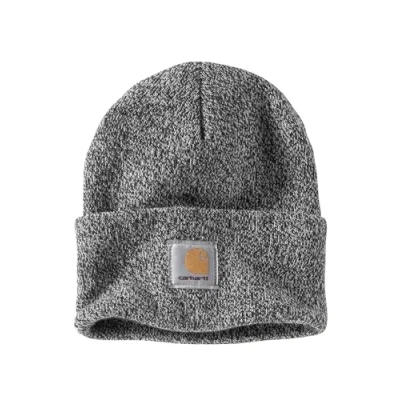 Imagen de Carhartt, Hombre, Gorro De Punto Con Dobladillo, Negro/blanco, Talla única