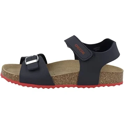 Imagen de Geox Ghita BOY Sandalias para niños, Talla: 35, Navy/red Zapatos