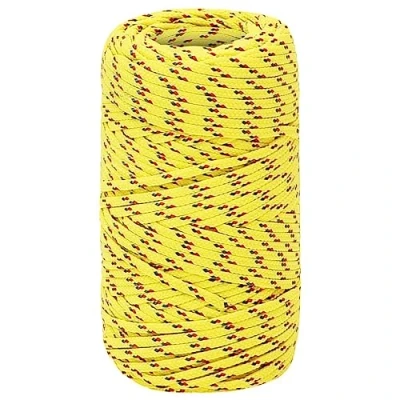 Imagen de vidaXL Cuerda de Barco Polipropileno Amarillo 2 mm 25 m