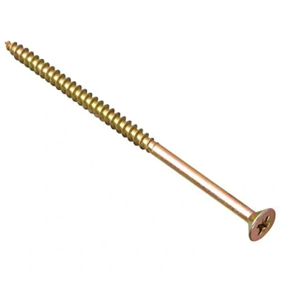 Imagen de Forgefix MPS6150Y Tornillo Multiusos Compatible con Pozi CSK ST ZYP 6,0 x 150 mm, Caja de 100, Amarillo pasivado, 6 mm