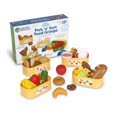 Imagen de Learning Resources New Sprouts Juego de simulación Tienda comestibles para Seleccionar y clasificar Grupos Alimentos, 18M+, Accesorios Cocina, Comida niños pequeños