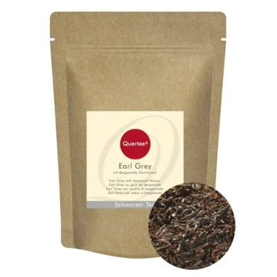 Imagen de Quertee Earl Grey Premium con Sabor Bergamota 200 g Té Negro Estilo Clásico Suelto