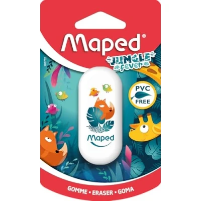 Imagen de Goma de Borrar Maped Jungle Fever Borrado Eficiente, Diseño Selvático Ideal para Niños,
