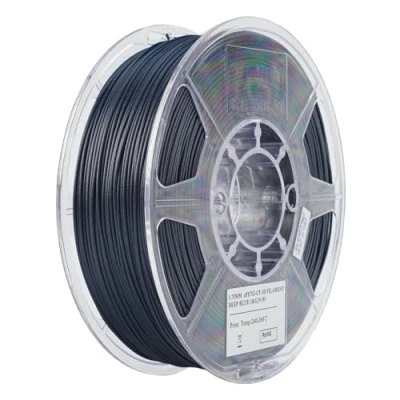 Imagen de eSUN PETG Filamento 1.75mm, CF Relleno de Fibra Carbono, Carrete 1KG (2.2 LBS) Materiales Impresión 3D para Impresoras FDM,Azul Oscuro