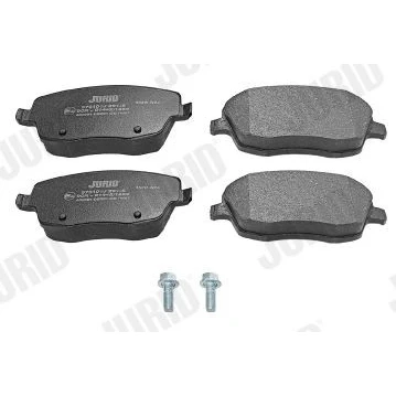 Imagen de JURID 573101J Juego de pastillas freno no preparado para indicador desgaste con accesorios SEAT: Ibiza 3, Córdoba II Berlina, SKODA: Fabia 2