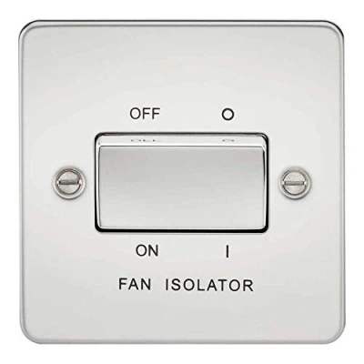 Imagen de Knightsbridge FP1100PC FPAV1100PC Interruptor separador de ventilador 3 pines, 10 A, cromo pulido