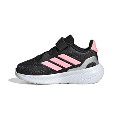 Imagen de adidas Performance Runfalcon Unisex Zapatillas running asfalto core black/pink spark/silvercoloured para niños, Talla: 26.5 Zapatos