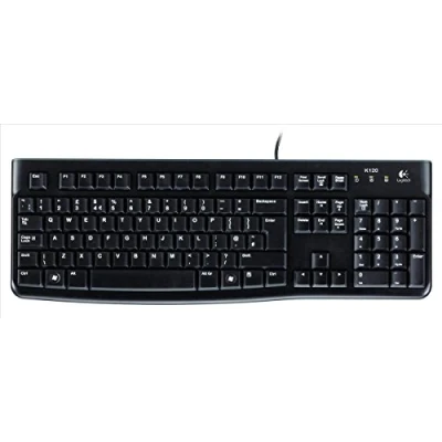 Imagen de Logitech K120 Teclado con Cable Business para Windows, Disposición Rusa, Negro, QWERTY