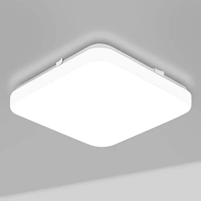 Imagen de Lepro Plafon LED Techo 24W, Lampara de Blanco Frío 5000K, Plafón 2500 Lúmenes, Haz 120 , Luz Ideal para Baño, Cocina, Sala Estar, Dormitorio, Pasillo, etc