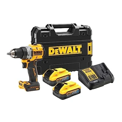 Imagen de DeWalt Taladro Atornillador POWERSTACK 2 baterías 18 V 5 Ah DCD800H2T QW