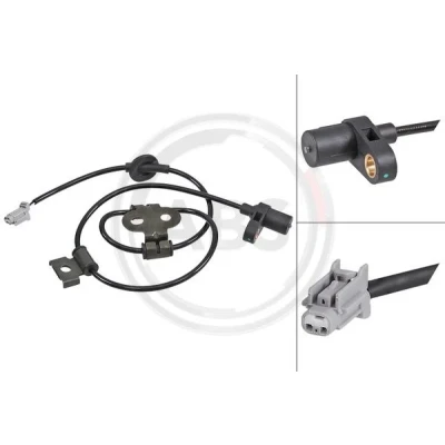 Imagen de A.B.S. 31936 sensor de ABS pasivo 800 gris SUBARU: Forester II, Impreza II Berlina, Familiar