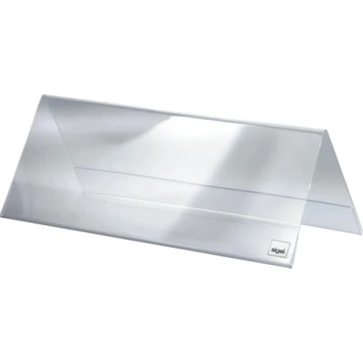 Imagen de SIGEL TA130 Soporte de sobremesa, forma tejado, Plástico duro, para 240x90 mm, 5 unds.