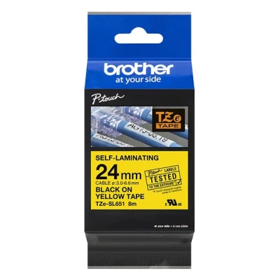 Imagen de BROTHER TZeSL651 tape Black on Yellow