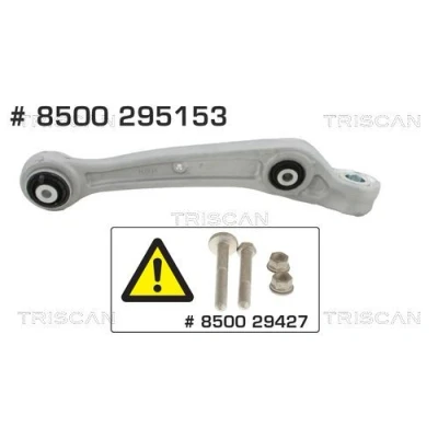 Imagen de TRISCAN 8500 295153 Barra oscilante, suspensión de ruedas sin rótula suspensión/carga, con apoyo caucho Brazo oscilante transversal AUDI: A8 D4