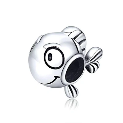 Imagen de Abalorio de gato plata ley 925 con diseño perro, camello, conejo, delfín, mariposa, para pulsera Pandora, Todos