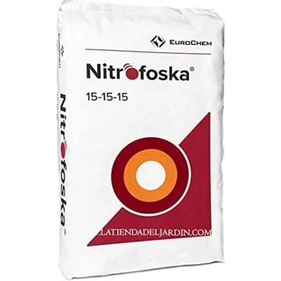 Imagen de Suinga ABONO Fertilizante Triple 15, saco 40 Kg. Adaptado para cubrir la mayoría de necesidades en todos los cultivos. 15% Nitrógeno, Fósforo, Potasio, 5% Azufre