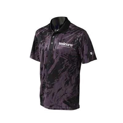 Imagen de Unicorn Pro Tech Camo Camiseta de Dardos, Negro, XL Unisex Adulto
