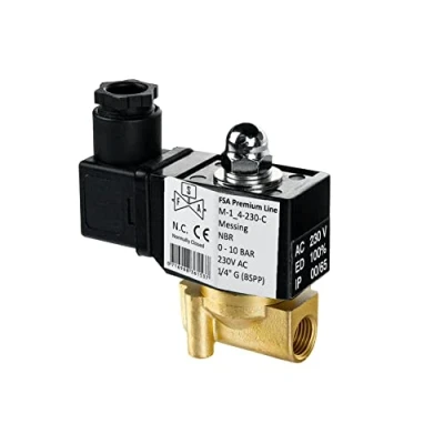 Imagen de FSA Válvula Magnética de Latón 1/4&quot; 230V AC 0 10 bar NBR cerrada sin corriente