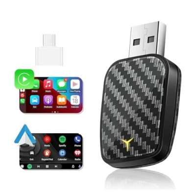 Imagen de Euakee Adaptador Inalámbrico Car Play, Dongle Pequeño Play Mini Stick USB Plug &amp; Simple, Coches Compatibles con de 2016 +