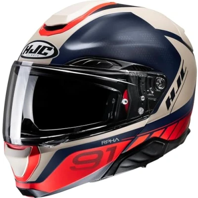 Imagen de HJC, Casco Moto Modular RPHA91 RAFINO MC1SF, L