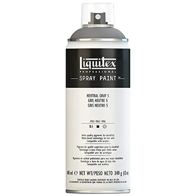 Imagen de Liquitex Acrílico en Spray, 400 ml, Gris (Gris Neutro 5)