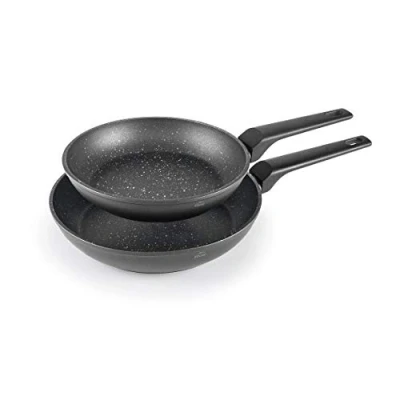 Imagen de Lacor 26400 Set 2 Sartenes Aluminio Forjado, Antiadherente, Apta para todo tipo de cocinas incluído inducción, Full Induction, Ø20 y Ø24cm, Ecológica sin PFOA.