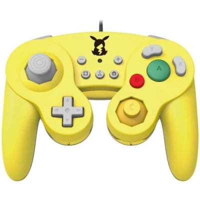 Imagen de Official Nintendo Licensed Smash Bros Gamecube Style Controller for Switch Pikachu Version [Importación inglesa]