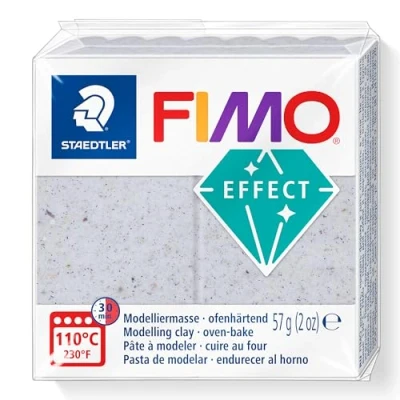 Imagen de STAEDTLER 8010 670 FIMO Effect Arcilla de modelado polimérica endurecedora al horno, malva botánica (1 bloque 57 g)
