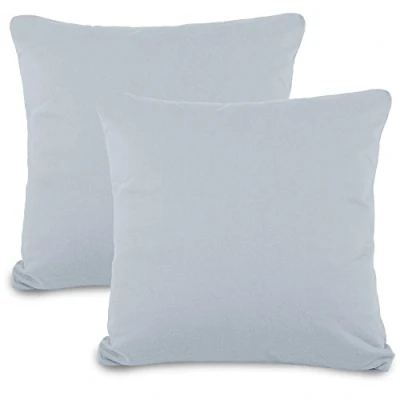 Imagen de aqua textil Classic Line Funda de cojín, algodón, Gris/Plateado, Doppelpack 80 x cm, 2